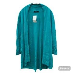 MN4 MADAM JOCONDE ニット 七分袖 カーディガン レーヨン ポリエステル ショールカラー レディース M グリーン 2000002457671