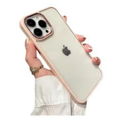 フェミニン シリコン スマホ ケース クリア+ピンク iPhone13ProMax　560210IP13PM