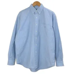 ポロ バイ ラルフローレン Polo by Ralph Lauren BDシャツ オックスフォード 長袖 オーバーサイズ ポニー刺繡 ワンポイント S P 170/92A 青 ブルー /X