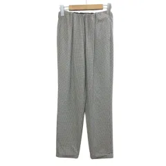 B&Y ユナイテッドアローズ BEAUTY&YOUTH ビューティー&ユース 美品 ハウンドトゥースウエストギャザー9分丈パンツ 1614-652-4953 テーパード 千鳥格子 グレー系 /X