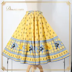 フォークダンス 衣装 スカート イエロー系 ひまわり 花柄 黄 青 黒 チロリアン チロルスカート 明るい ダンス衣装 ふんわり かわいい 華やか イベント 練習 レッスン カントリー ブルー系 ブラック系