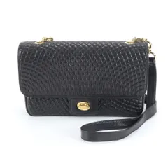 極美品 バリー キルティング レザー ショルダーバッグ 斜め掛け ハンド 本革 ブラック 黒 レディース EUM DE22-3【中古】