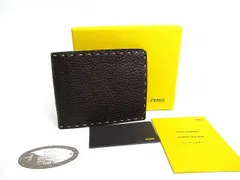 フェンディ FENDI セレリア レザー 2つ折り 財布 コンパクト財布 コンパクトウォレット メンズ レディース 【希少】 【新品同様】