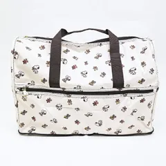 スヌーピー 折りたたみボストンバッグ(M) ベージュベア トラベル SNOOPY