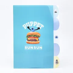 パペットスンスン 5インデックスクリアファイル 文具 日本製