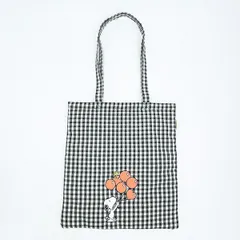 スヌーピー 肩掛けトートバッグ （バルーンチェック） SNOOPY