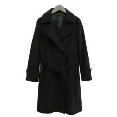 22オクトーブル 22 OCTOBRE アンゴラ ウール ローブ コート 38 ブラック