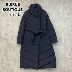 RUIRUE boutique ロングダウンコート Aライン 濃いネイビー L - メルカリ
