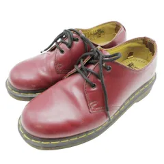 Dr. Martens ドクターマーチン レザー レースアップ シューズ 3ホールシューズ 靴 10085 UK5/24.0 チェリーレッド レディース 古着 中古 USED