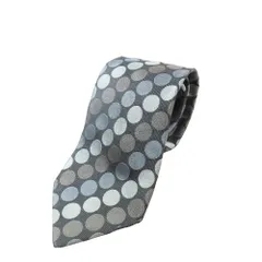 良品 GUCCI グッチ ネクタイ ジャガードタイ シルク100% レギュラータイ ドット柄 総柄 スーツ カジュアル ブラック  メンズ 古着 中古 USED