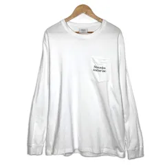 【倉吉店】MERCEDES ANCHOR INC | メルセデスアンカー 長袖Ｔシャツ ポケット長袖Tシャツ ホワイト サイズ：XL 【103】