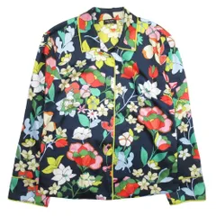 良品 Kate Spade ケイトスペード フラワー ベッド ツイル シャツ 花柄 プリント 長袖 ブラウス カットソー XS 紺 ネイビー レディース 古着 中古 USED