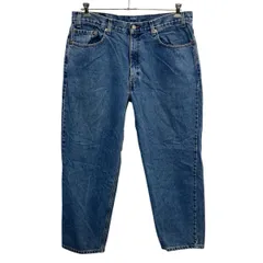 00s メキシコ製 Levi's 550 デニムパンツ W38 ブルー リーバイス ジップアップ 02年製 紙タグ リラックスフィット アメカジ 2601-311
