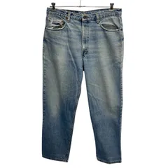90s USA製 Levi's 550 デニムパンツ W38 ライトブルー リーバイス ジップアップ 97年製 紙タグ リラックスフィット アメカジ 2601-328