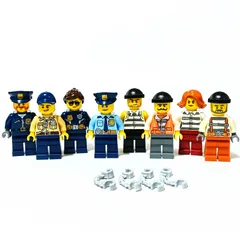 レゴ 正規品 中古 警察・泥棒 ミニフィグ8人セット レゴCITY レゴブロック【管理番号：3004】