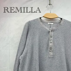 remilla ヘンリーネックシャツ ロンT ボタンダウン XL グレー  メンズ ファッションのサムネイル