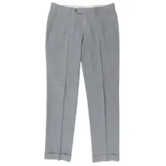 green label relaxing グリーンレーベル ウール スラックス パンツ ボトムス 3114-177-0268 サイズM グレー メンズ 古着 中古 USED