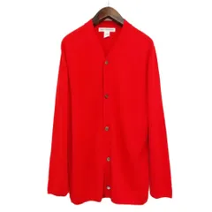 コムデギャルソンシャツ COMME des GARCONS SHIRT 19AW W27510 アクリル ウール ニット ロング カーディガン L レッド系