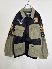 【超メルカリ市限定】【NEIGHBORHOOD】ビンテージ　ミリタリージャケット R00636 NEIGHBORHOOD｜ネイバーフッド｜刺繍｜ミリタリージャケット