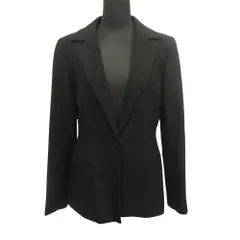 美品 組曲SiS クミキョク スィス KUMIKYOKU テーラード テーラード ジャケット ブレザー 1B ラメ 2 黒 ブラック レディース 古着 中古 USED