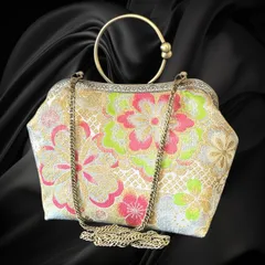 【No.716】着物リメイクバッグ、和風オリジナルバッグ、着物ショルダーバッグ