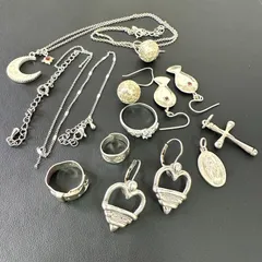 ヴィンテージ アクセサリー リング ネックレス チェーン ネックレストップ メダイ ピアス おまとめ売り