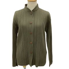 ISSEY MIYAKE イッセイミヤケ PLEATS PLEASE ジャケット SIZE 3 PP51-JD472 ブラウン