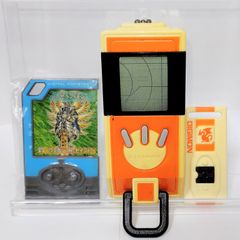 BANDAI(반다이) 디지바이스 ic 101 ORANGE 오렌지 미니 id 플레이트 디지몬 ID 플레이트 세라피몬 첨부