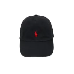ポロラルフローレン ブラック レッドポニー ベースボールキャップ