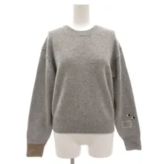 ユニクロ UNIQLO × アニヤハインドマーチ ANYA HINDMARCH 23AW プレミアムラムクルーネックセーター ニット 長袖 S グレー /GV