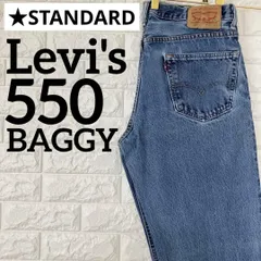 リーバイス550　デニムパンツ　ジーンズ　ジーパン　ワイドテーパード　W35 ブルー 87