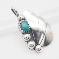 M921 ターコイズ トルコ石 ペンダント トップ デザイン シルバー チャーム ヘッド ヴィンテージ 12月誕生石