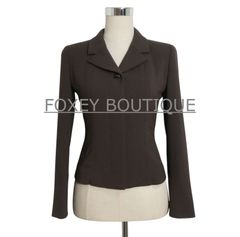 FOXEY BOUTIQUE フォクシーブティック 比翼ボタン シングル ジャケット