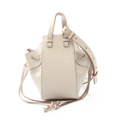 ロエベ LOEWE ハンドバッグ ハンモック ドローストリングバッグ ミニ グレージュ レザー カーフ（牛革） ハンモック ドローストリングバッグ ミニ レディース