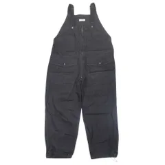 美品 niko and ... ニコアンド ブラックデニム オーバーオール サロペット パンツ ウォッシュ加工 コットン M 黒 ブラック メンズ 古着 中古 USED