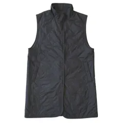 美品 COMME CA ISM コムサイズム キルティング ミドル ベスト ジャケット ブルゾン サイズF 黒 ブラック レディース 古着 中古 USED