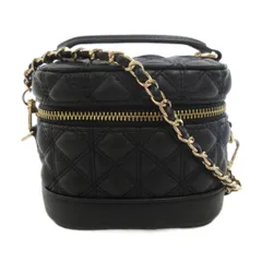 ランダ RANDA バニティバッグ チェーンショルダー キルティング 斜め掛け ブラック 黒 /FF