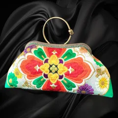 【No.723】着物リメイクバッグ、和風オリジナルバッグ、着物ショルダーバッグ