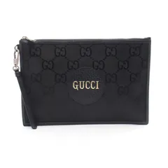 グッチ GUCCI セカンドバッグ クラッチバッグ オフ ザ グリッド GG柄 625598 ブラック レザー GUCCI オフザグリッド クラッチバッグ メンズ Used A