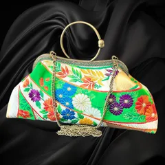 【No.725】着物リメイクバッグ、和風オリジナルバッグ、着物ショルダーバッグ