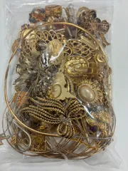 イミテーションアクセサリー　ゴールド系まとめ500g