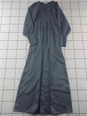 ◇ Θ フレイアイディー FRAY I.D スクエアネックコンビワンピース ライトブルー レディース E  【1601070015827】