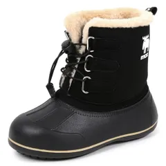 【送料無料】[モズ] ショートブーツ ビーン パラコード ゴムひも インナーボア 防水 防寒 軽量 キッズサイズ 15cm?19cm 対応