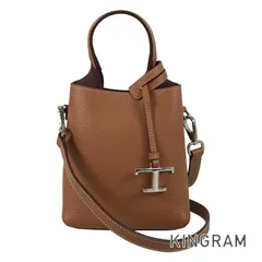 トッズ TOD’S Tタイムレス マイクロ XBWAPAT9000QRI9P13 レザー ハンドバッグ st【中古】