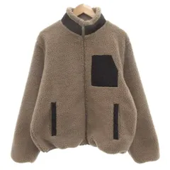 アーバンリサーチ URBAN RESEARCH 美品 ボアジャケット L ジップアップ グレージュ /AE