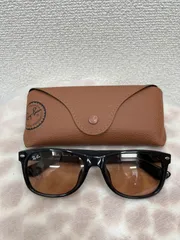 19.RayBan レイバン　ニューウェイファーラーサングラス　ケース付き　RB2132-F  ブラウンレンズ