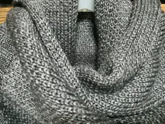 ザラ チャコール ウール ニット マフラー free