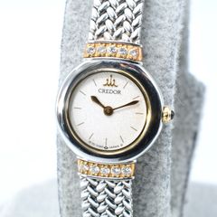 セイコークレドール 18K ダイヤ 1E70-0100 レディース 腕時計 稼動