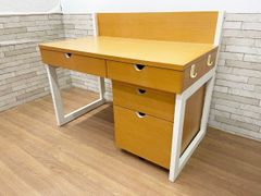 ◇北海道民芸家具 ライティングビューロー デスク 書斎 勉強机 樺材