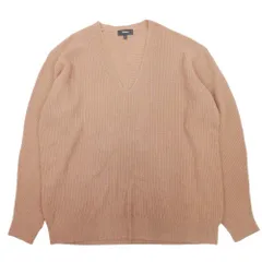 美品 20aw Theory セオリー Vネック セーター ニット トップス プルオーバー ウール カシミヤ混 長袖 S 茶 ブラウン レディース 古着 中古 USED